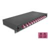 Delock 19 Zoll LWL Spleißbox 12 x LC Duplex OM4 1HE