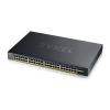 Zyxel XGS1935 Series XGS1935-52HP - Switch - verwaltet - L3 Lite - Smart - 48 x 10 / 100 / 1000 (PoE) + 4 x 10 Gigabit SFP+ (Uplink) - an Rack montierbar - PoE+ (375 W) - für Zyxel DAC10G-1M v2, DAC10G-3M v2, SFP10, SFP-1000, SFP-BX1310-10, SFP-BX1550, S
