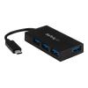 StarTech.com 4 Port USB C Hub - USB Typ-C Hub mit 4x USB-A Ports (USB 3.0 / 3.1 Gen 1 SuperSpeed 5Gbit / s) - USB Busbetrieben oder Netzteilversorgung(inkl.) - Reise USB-C auf USB-A BC 1.2 Hub (HB30C4AFS) - Hub - 4 x SuperSpeed USB 3.0 - Desktop