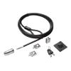 Kensington Desktop and Peripherals Standard Keyed Locking Kit 2.0 - Sicherheitskabelschloss - 2.4 m