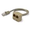 StarTech.com 2 auf 1 RJ45 10 / 100 Mbit / s Splitter Kabel Adapter - St / Bu - Netzwerk-Splitter - RJ-45 (M) zu RJ-45 (W)