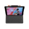 Logitech Slim Folio - Tastatur und Foliohülle - kabellos - Bluetooth - QWERTY - GB - Graphite - für Apple 10.2-inch iPad (7. Generation, 8. Generation, 9. Generation)