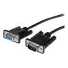 StarTech.com Serielles DB9 RS232 Verlängerungskabel 3m - RS 232 DB-9 Kabel Verlängerung- DB 9 (Stecker) RS-232 (Buchse) Schwarz - Serielles Verlängerungskabel - DB-9 (M) zu DB-9 (W) - 3 m - Schwarz - für P / N: 1P3FPC-USB-SERIAL, IC232TTL, ICUSB2324I,