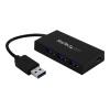 Startech 4 Port USB 3.0 Hub - USB Typ-A Hub mit 1x USB-C & 3x USB-A Ports (SuperSpeed 5Gbit / s) - USB busbetrieben - USB 3.1 Gen 1 Adapter Hub - Reise / Laptop USB Hub (HB30A3A1CFB) - Hub - 4 x SuperSpeed USB 3.0 - Desktop - für P / N: CFASTRWU3C, SDMSDR