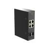 D-Link DIS 100G-06 - Switch - industriell - unmanaged - 4 x 10 / 100 / 1000 + 2 x Gigabit SFP - an DIN-Schiene montierbar