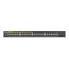 Zyxel GS1900 Series GS1900-48HPv2 - Switch - Smart - 48 x 10 / 100 / 1000 (24 PoE+) + 2 x Gigabit SFP (Uplink) - an Rack montierbar, Desktop - PoE+ (170 W)