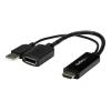 StarTech.com 4K 30Hz HDMI to DisplayPort Video Adapter w / USB Power - 6 in - HDMI 1.4 (Male) to DP 1.2 (Female) Active Monitor Converter (HD2DP) - Adapterkabel - HDMI, USB (nur Strom) männlich zu DisplayPort weiblich - 25.5 cm - Schwarz - aktiv, unte