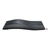 Logitech Ergo Series ERGO K860 for Business - Tastatur - full size - kabellos - 2.4 GHz, Bluetooth 5.0 LE - AZERTY - Französisch - Graphite