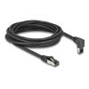 Delock RJ45 Netzwerkkabel Cat.8.1 S / FTP 90 grad oben gewinkelt / gerade 5 m schwarz