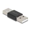 Delock - USB-Adapter - USB 2.0 A (M) zu USB 2.0 A (M) - Schwarz