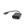 C2G USB-C to DisplayPort Adapter Converter - 4K 60Hz - Black - Videoadapter - 24 pin USB-C (M) zu DisplayPort (W) - Thunderbolt 3 / Thunderbolt 4 - Support von 4K 60 Hz - Schwarz