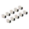 Delock  Keystone Modul RJ45 Buchse zu LSA Cat.6A werkzeugfrei schwarz Set 10 Stück