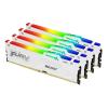 Kingston FURY Beast RGB - DDR5 - Kit - 128 GB: 4 x 32 GB - DIMM 288-PIN - 2800 MHz / PC5-44800 - CL40 - 1.25 V - ungepuffert - on-die ECC - weiß
