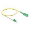 Delock - Netzwerkkabel - LC / APC Einzelmodus (M) zu SC / APC Einzelmodus (M) - 0.5 m - 2 mm - Glasfaser - Simplex - 9 / 125 Mikrometer - G.657.A2 / OS2 - halogenfrei - Gelb