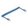 Delock - Netzwerkkabel - RJ-45 (M) zu RJ-45 (M) - 3.3 m - 5.5 mm - UTP - CAT 6 - gewickelt, ohne Haken - Blau