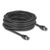 Delock - Netzwerkkabel - RJ-45 (M) zu RJ-45 (M) - 10 m - 7.5 mm - S / FTP - CAT 8.1 - ohne Haken, bis zu 40 Gbps Datentransferrate - Schwarz