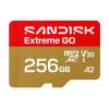 SanDisk Extreme Go - Flash-Speicherkarte - 256 GB - A2 / Video Class V30 / UHS-I U1 - microSDHC UHS-I