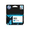 HP 951 - 8.5 ml - Cyan - original - Tintenpatrone - für Officejet Pro 251dw, 276dw, 8100, 8600, 8610, 8615, 8616, 8620, 8625, 8630