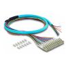 Delock - Fan-out-Kabel - LC / UPC Multi-Modus (M) zu nackte Faser - 1 m - 6 mm - Glasfaser - Simplex - 50 / 125 Mikrometer - OM3 - halogenfrei, pigtail cable
