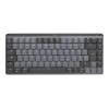 Logitech Master Series MX Mechanical Mini - Tastatur - hinterleuchtet - kabellos - Bluetooth LE - QWERTY - Nordisch (Dänisch / Finnisch / Norwegisch / Schwedisch) - Tastenschalter: Clicky - Graphite