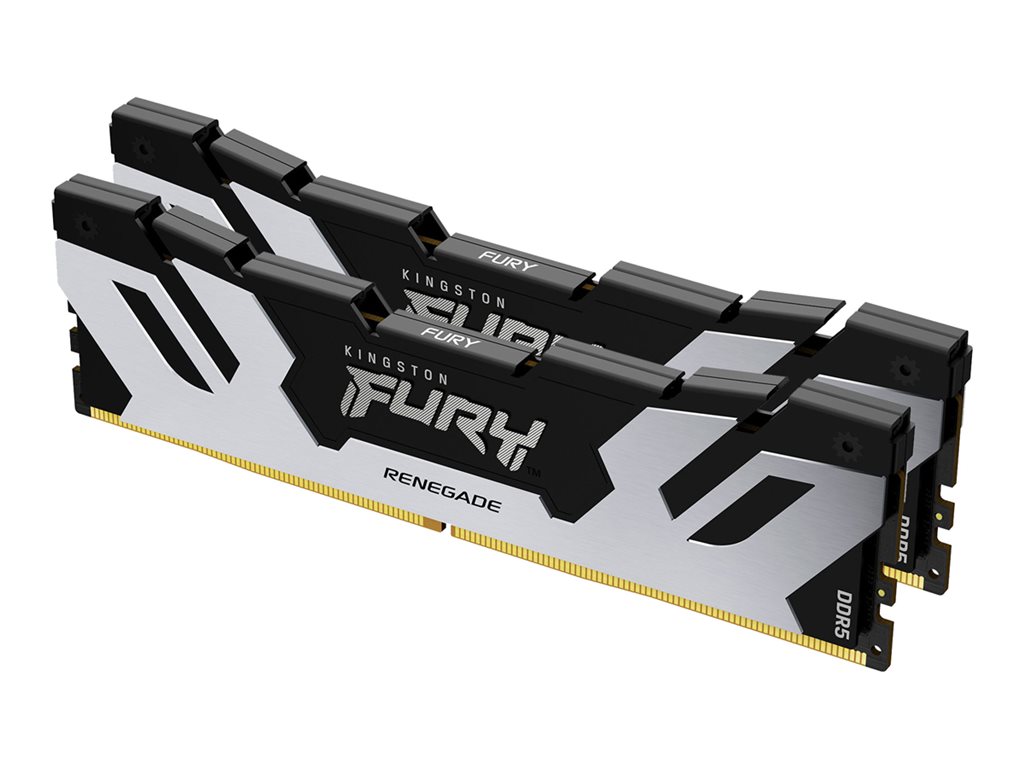 Kingston FURY Renegade Silver - DDR5 - Kit - 96 GB: 2 x 48 GB - DIMM 288-PIN - 6400 MT / s / PC5-51200 - CL32 - 1.4 V - ungepuffert - on-die ECC