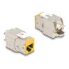 Delock  Keystone Modul RJ45 Buchse zu LSA Cat.6A werkzeugfrei gelb Set 10 Stück