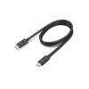 Lenovo - Thunderbolt-Kabel - 24 pin USB-C (M) zu 24 pin USB-C (M) - Thunderbolt 4 - 70 cm - Support von 8K 60 Hz, Support von 4K 60 Hz - Schwarz