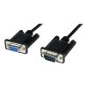 StarTech.com 1m Seriell DB9 RS-232 Nullmodemkabel - Schwarz - Stecker / Buchse - 9 Pin Null Modem Kabel - Nullmodemkabel - DB-9 (W) zu DB-9 (M) - 1 m - Schwarz - für P / N: 1P3FPC-USB-SERIAL, ICUSB2321F, ICUSB2324, ICUSB2324I, ICUSB232PRO, ICUSB232V2