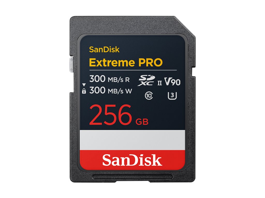 Extreme PRO 256GB V90 SDXC UHS-II 300MBs