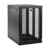 Eaton Tripp Lite Series 18U Wall Mount Rack Enclosure Server Cabinet Side Mount Wallmount - Schrank Netzwerkschrank - geeignet für Wandmontage - Schwarz - 18U - 48.3 cm (19")