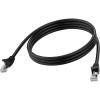 RJ45 (m) zu RJ45 (m) - STP geschirmtes Twisted-Pair - CAT 6a - 10 Gbps - 24 AWG - mit Knickschutz - 2 m - schwarz