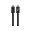 Hyper HyperDrive Next - USB-Kabel - 24 pin USB-C (M) zu 24 pin USB-C (M) - USB4 - 1.2 m - Schwarz