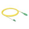 Delock - Netzwerkkabel - LC / APC Einzelmodus (M) zu SC / APC Einzelmodus (M) - 5 m - 2 mm - Glasfaser - Simplex - 9 / 125 Mikrometer - G.657.A2 / OS2 - halogenfrei - Gelb