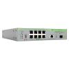 Allied Telesis CentreCOM AT-GS910 / 10XST - Switch - unmanaged - 8 x 10 / 100 / 1000 + 1 x 100 / 1000 / 2,5 G / 5 G / 10 G (Uplink) + 1 x 1 Gigabit / 10 Gigabit SFP+ (Uplink) - an Rack montierbar