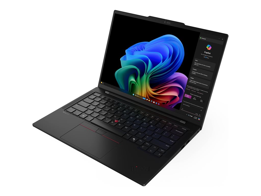 Lenovo ThinkPad T14s Gen 6 21N1 - 180°-Scharnierdesign - Snapdragon X Elite X1E-78-100 / 3.4 GHz - Win 11 Pro (auf ARM) - Qualcomm Adreno - 32 GB RAM - 1 TB SSD TCG Opal Encryption 2, NVMe - 35.6 cm (14") IPS 1920 x 1200 - Bluetooth, Wi-Fi 7 - Schwar