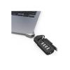 Compulocks Ledge Lock Adapter for MacBook Air 15" M2-M4 with Combination Cable Lock Silver - Sicherheitskit - Kombinationsschloss - für Apple MacBook Air (15.3 Zoll, M2, Mitte 2023)