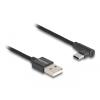 Delock - USB-Kabel - USB (M) zu 24 pin USB-C (M) gewinkelt - USB 2.0 - 1.5 A - 50 cm - Schwarz