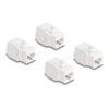 Delock - Modulare Eingabe - CAT 6a - UTP - RJ-45 (Packung mit 4)