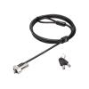 Kensington NanoSaver Like Keyed - Security cable lock - silver