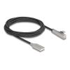Delock - USB-Kabel - USB (M) zu 24 pin USB-C (M) gewinkelt - USB 2.0 - 20 V - 3 A - 2 m - Schnellladen bis 60 W - Schwarz, Silber