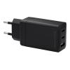 dbramante1928 re-charge - Netzteil - 65 Watt - 3 Ausgabeanschlussstellen (2 x USB-C, USB) - Schwarz