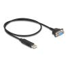 Delock USB 2.0 zu Seriell RS-232 Adapter mit kompaktem seriellen Steckergehäuse 50 cm FTDI