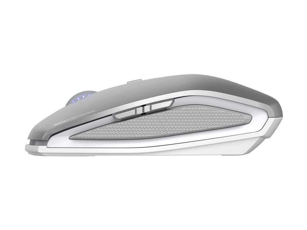 CHERRY GENTIX BT - Maus - optisch - 7 Tasten - kabellos - Bluetooth 4.0 - Frosted Silver