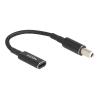 Delock - Netzteil - USB-C (W) zu Gleichstromstecker 7,4 x 5,0 mm (M) - 19.5 V - 3 A - 15 cm - Schwarz