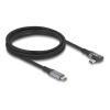 Delock USB 20 Gbps Kabel gewinkelt links / rechts USB PD 3.1 Extended Power Range 240 W 2 m