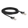 Delock - Netzwerkkabel - RJ-50 (M) zu RJ-50 (M) - 3 m - S / FTP - ohne Haken - Schwarz