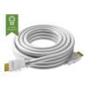 4K - HDMI Version 2.0 - vergoldete Anschlüsse - Ethernet - HDMI (m) zu HDMI (m) - Außendurchmesser 7,3 mm - 28 AWG - 2 m - weiß