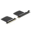 Delock Riser Karte PCI Express 4.0 x16 Stecker zu x16 Slot 90 grad gewinkelt mit Kabel 30 cm