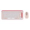 Logitech POP Icon Combo - Tastatur-und-Maus-Set - kabellos - Bluetooth LE - QWERTZ - Deutsch - Off-White, rosé