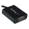 StarTech.com USB-C to VGA Adapter - Black - 1080p - Video Converter For Your MacBook Pro - USB C to VGA Display Dongle (CDP2VGA) - USB / VGA-Adapter - USB-C (M) zu HD-15 (VGA) (W) - USB 3.1 Gen 1 / Thunderbolt 3 - 18 cm - USB-Strom, 1920 x 1200 (WUXGA)